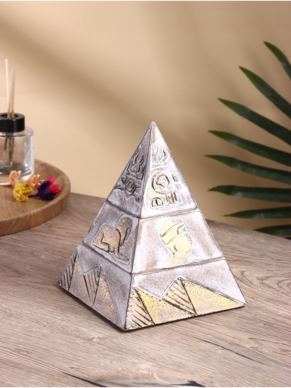 Шкатулка пирамидальная "Египет" МДФ, 20х20х30 см