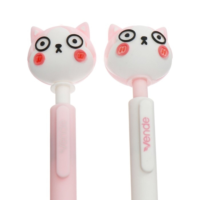 Ручка-прикол гелевая Ручка-прикол гелевая "Котик", синие чернила, МИКС