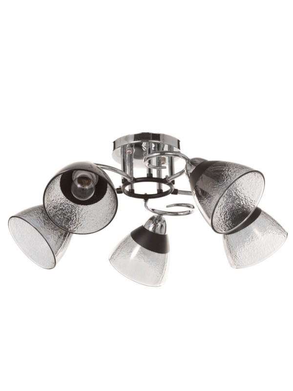 Люстра Люстра "Дождь" 5х40Вт Е27 хром 58х58х24см