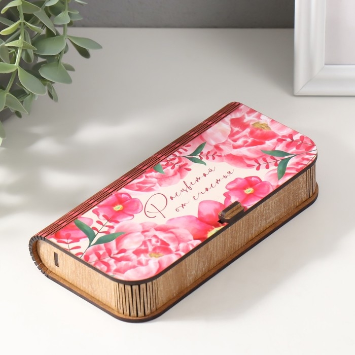 Шкатулка  Шкатулка "Расцветай" 17х8,5х3,5 см