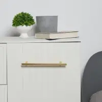 Ручка рейлинг ТУНДРА BISTRO, d=12 мм, м/о 192 мм, цвет золото