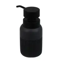 Диспенсер для жидкого мыла тм VETTA Модена, 230мл, полирезин, серый, 7x7x15см