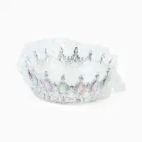 Корона топпер для торта серебрянная