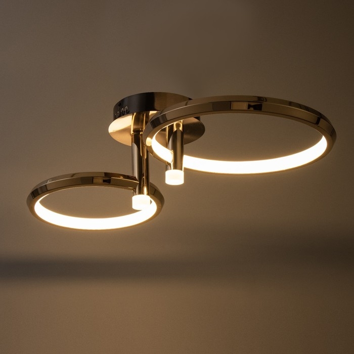 Люстра Люстра "Лентес" 2хLED 90Вт золото 60х40х23 см BayerLux