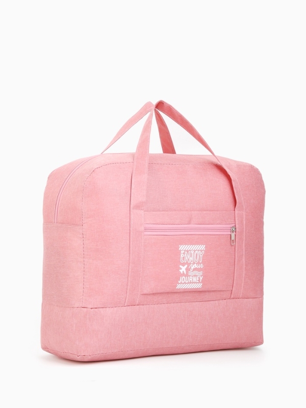 Сумка дорожная на молнии, розовая Сумка дорожная на молнии, розовая