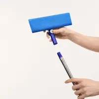 VETTA Окномойка двусторонняя (скребок 23см+микрофибра 25х7см), телеск.черенок нерж.сталь 105см