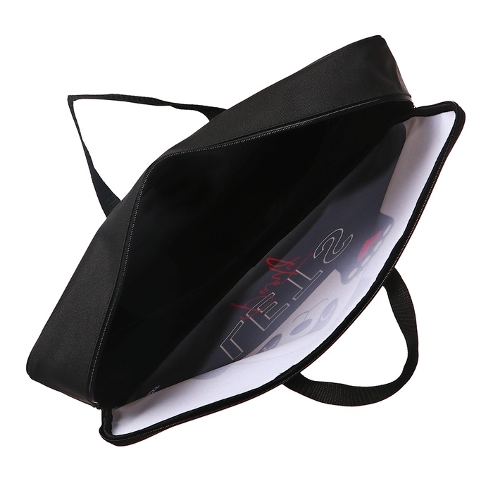 Папка для чертежей и рисунков А3, 470 х 350 х 75 мм, с ручками, текстильная, ПМД 3-20-4 Panda (ручки-тесьма) 69648