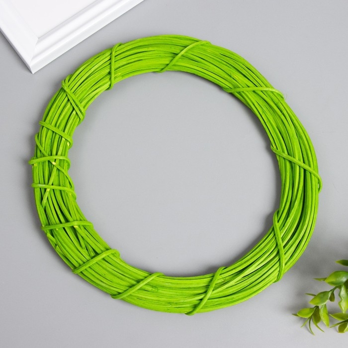 Кольцо ротанг для изготовления ловца снов Кольцо ротанг для изготовления ловца снов "Зелёный" d=20 см