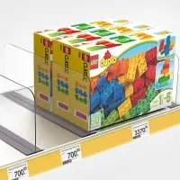 Пластиковый разделитель на Т-основании высотой 15 см, с магнитным скотчем, L=38 см