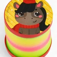 Funny toys Пружинка радуга "Веселая лошадка", цвета МИКС, d.-5см