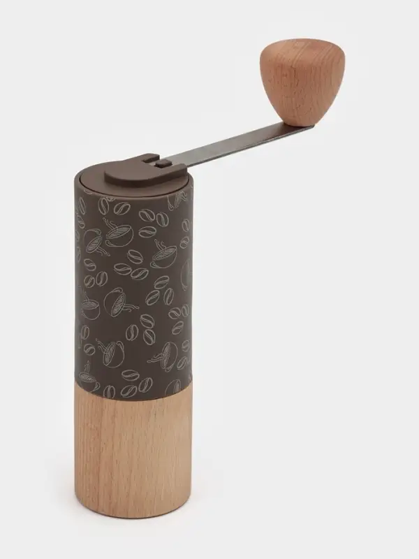 Кофемолка механическая Доляна &laquo;Робуста&raquo;, 21&times;5.5 см, пластик, светлое дерево