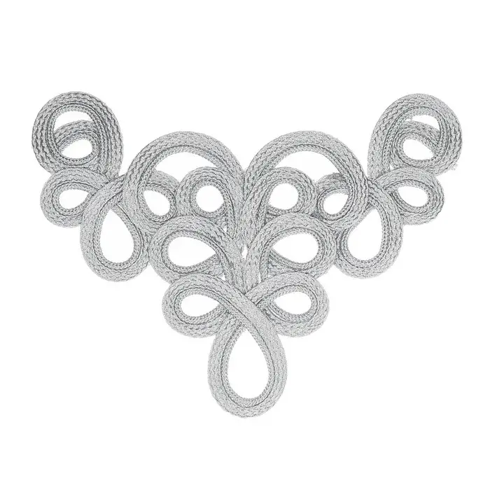 Вышивка, серебро, в наборе 2 штуки