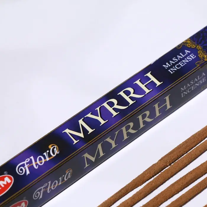 Благовония HEM "Flora Masala Myrrh. Мирра", 8 палочек в упаковке, четырёхгранник