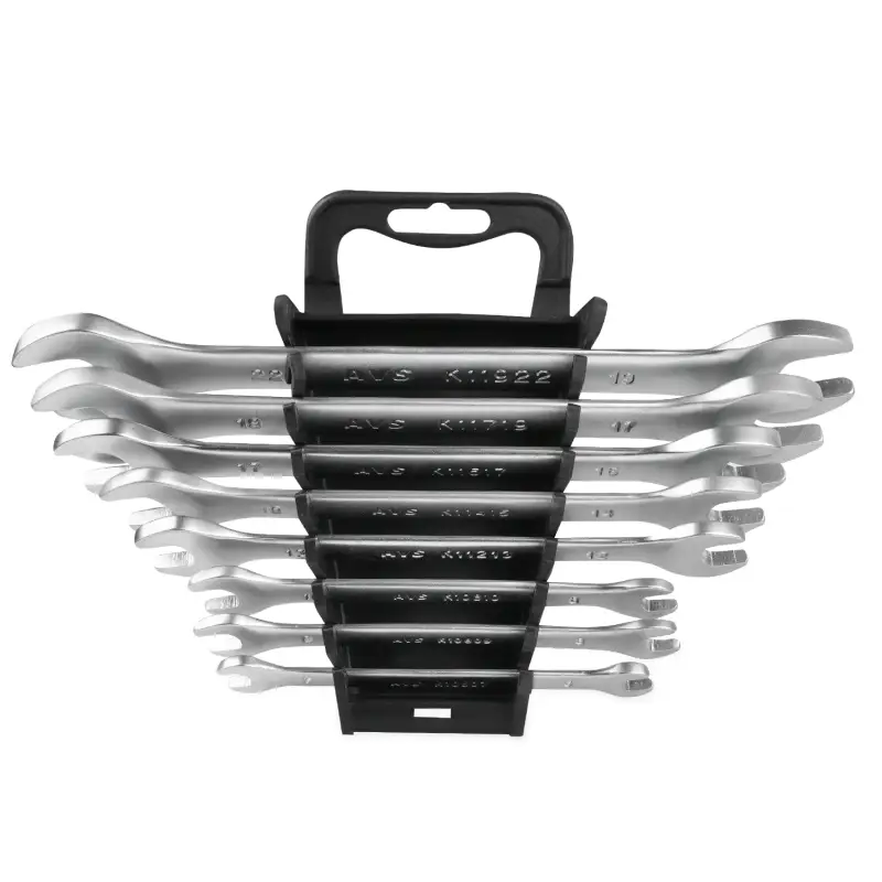 Набор ключей гаечных рожковых на держателе (6-22 мм) (8 предметов) AVS K1N8P