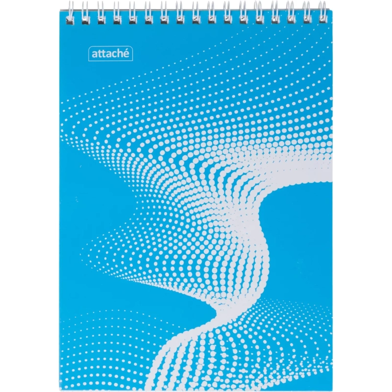 Блокнот А5,80л,клетка,метал.гребень,цв.обложка Forma,в ассорт