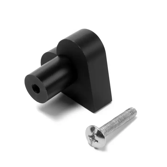 Ручка-кнопка мебельная CAPPIO HEART, цвет черный