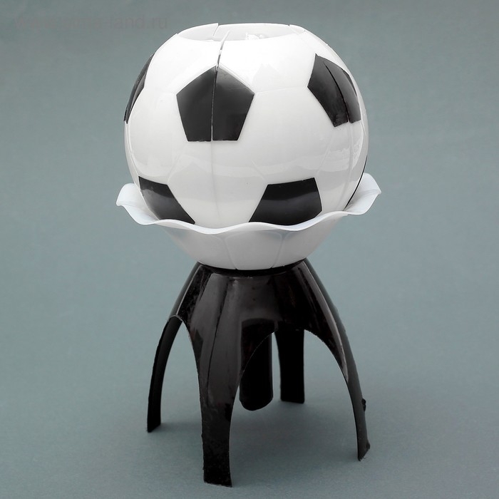 Свеча для торта музыкальная  Свеча для торта музыкальная "Мяч", бело- чёрная