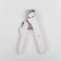Умный когтерез для животных, с пилкой, LED фонарём и контейнером для когтей, на батарейках