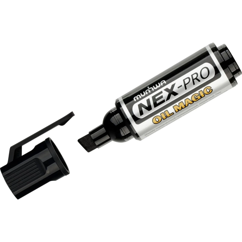 Маркер перманентный пром. MunHwa 'Nex-Pro Oil Magic' черный, скошенный,7мм