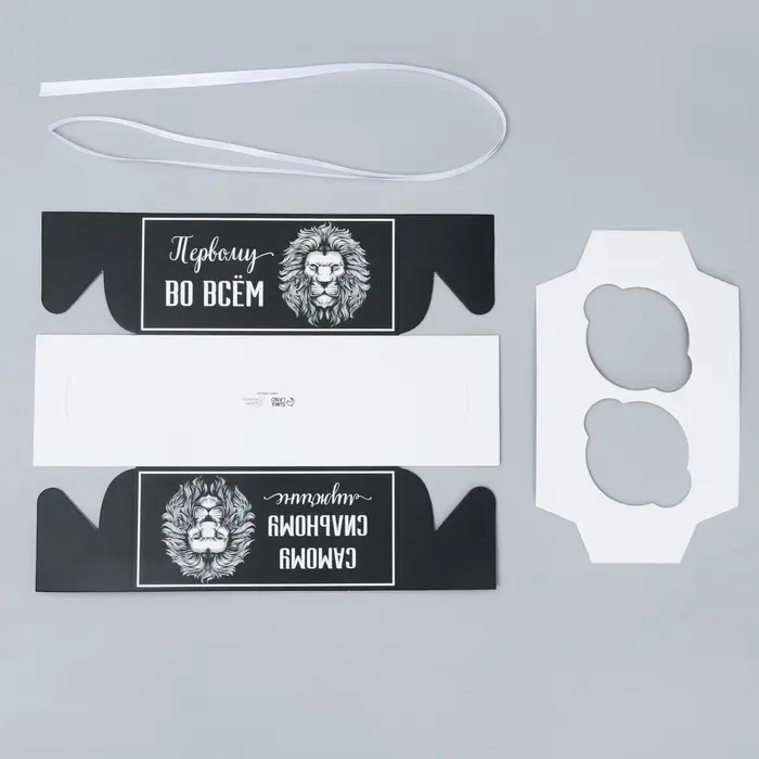 Коробка для капкейка, кондитерская упаковка, 2 ячейки «Сильному мужчине», 16 х 8 х 7.5 см Коробка для капкейка, кондитерская упаковка, 2 ячейки «Сильному мужчине», 16 х 8 х 7.5 см