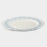 Тарелка WY Royal blue, d=20 см, фарфор, белая