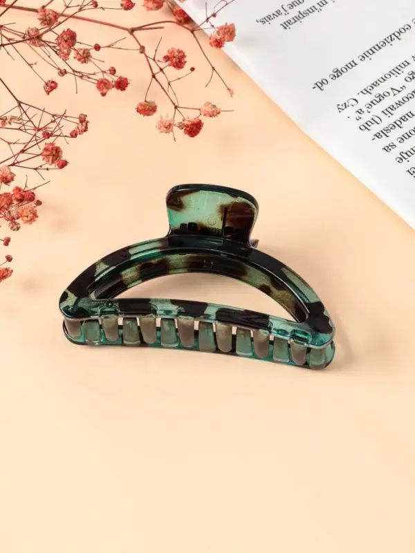 Крабик для волос &laquo;Леопардовый принт&raquo;, овал, 9 см, МИКС