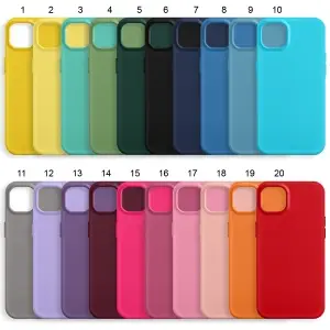 Чехол для iPhone 14 Plus Silicone WS (без лого, в прозрачном пакете)