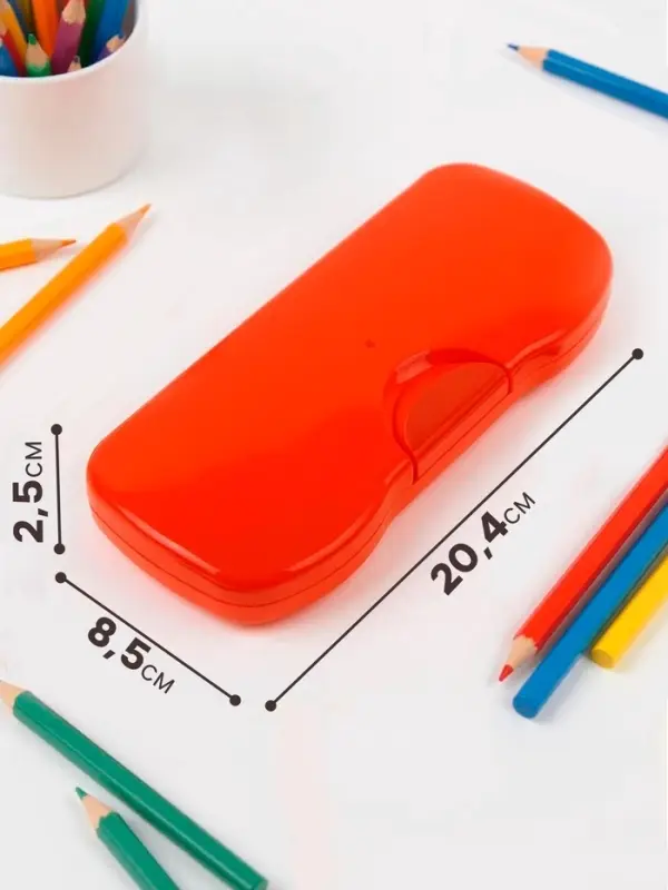 Пенал - футляр &laquo;Стамм. Intensive&raquo;, 85&times;204&times;25 мм, пластиковый, МИКС