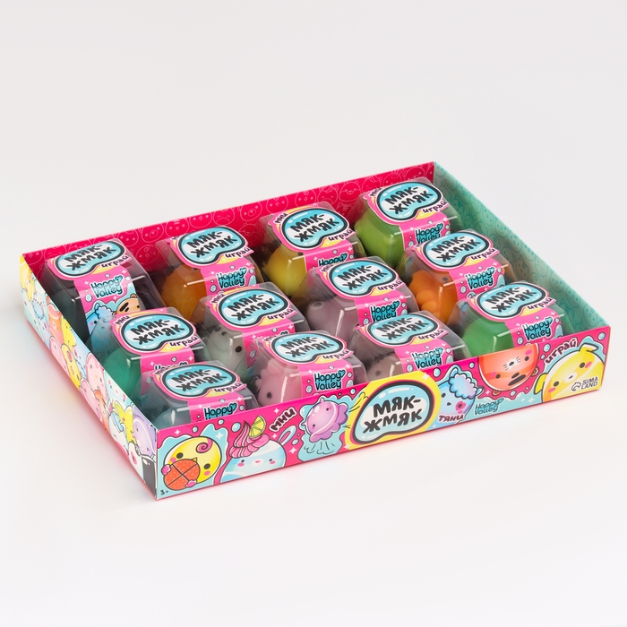 Игрушка мялка-антистресс «Мяк-жмяк», МИКС Игрушка мялка-антистресс «Мяк-жмяк», МИКС