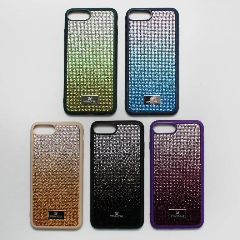 Чехол iPh 8 Plus Swarovski амбре NEW Чехол iPh 8 Plus Swarovski амбре NEW