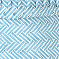 Сумка плетёная, 30&times;15&times;35 см, пластик, бело-голубая