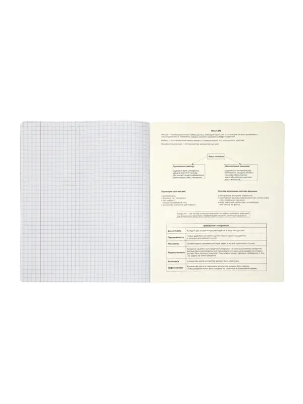 Комплект 12 предметных тетрадей 48 листов, справочная информация, 60гр, Мрамор пастель