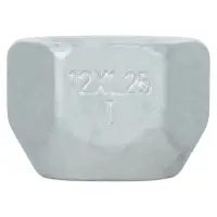 Гайка колесная M12x1,25x16, конус, ключ 21, открытая, дакромет, 1 шт для Nissan/Renault