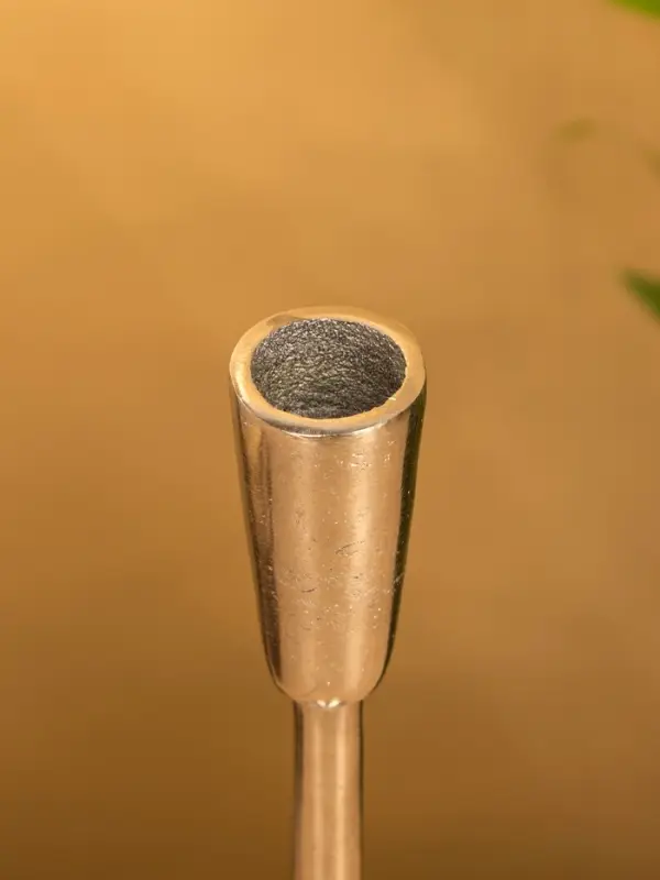 Подсвечник "Модэст" 8х8х23 см, алюминий, цв. серебро