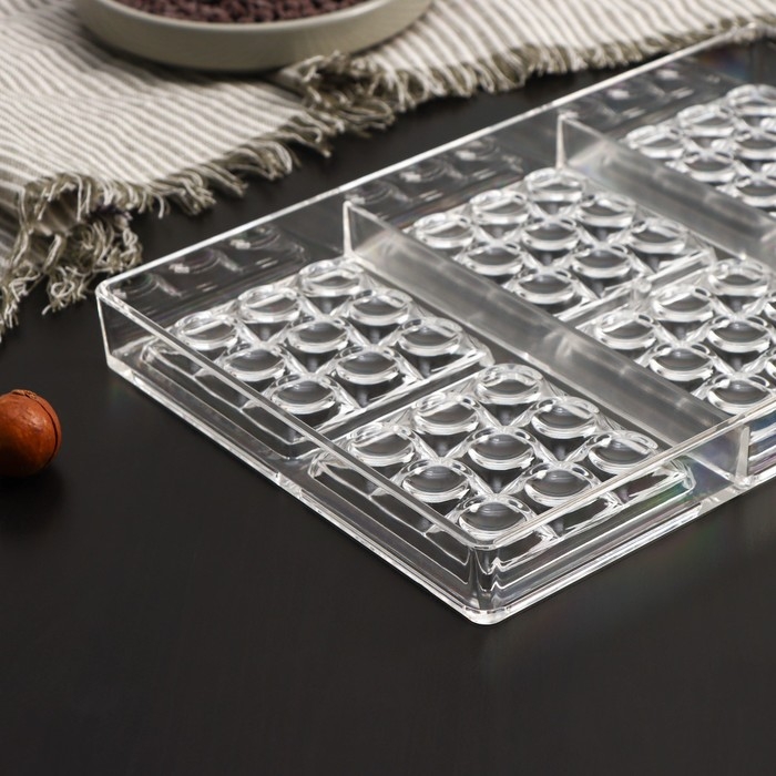 Форма для шоколада и конфет KONFINETTA «Поп-ит», 6 ячеек, 27,5×17,5×2,5 см, ячейка 7×7 см Форма для шоколада и конфет KONFINETTA «Поп-ит», 6 ячеек, 27,5×17,5×2,5 см, ячейка 7×7 см