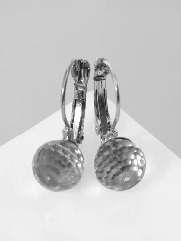 Серьги со стразами &laquo;Радужный день&raquo;, шарик гранёный, миксы