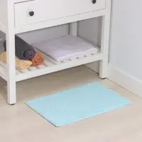 Коврик для дома Доляна &laquo;Букли длинные&raquo;, 40&times;60 см, голубой