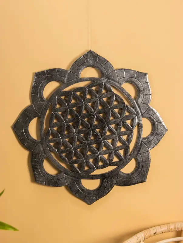 Панно  Панно "Подсолнух" МДФ, 60х60х1 см, серебро