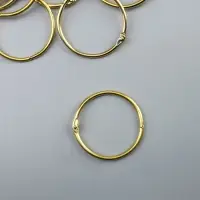 Кольцо для творчества (для фотоальбомов) "Золото" набор 10 шт внутр. d= 4,5 см внешн. d=5см Кольцо для творчества (для фотоальбомов) "Золото" набор 10 шт внутр. d= 4,5 см внешн. d=5см