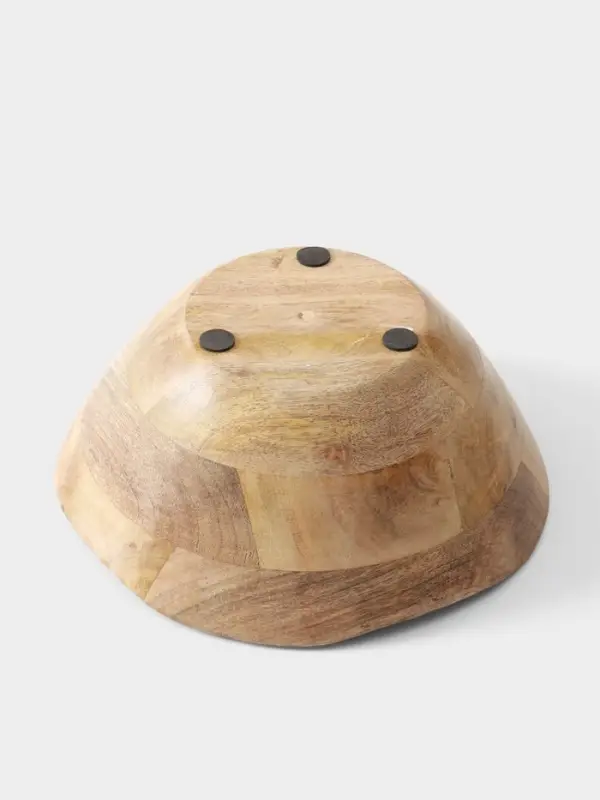 Салатник &laquo;Васильки&raquo;, 23&times;23&times;10.5 см, дерево манго