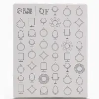 Зеркало настольное, прямоугольное, 20.5&times;14 см, (19.8&times;13.2 см), МИКС