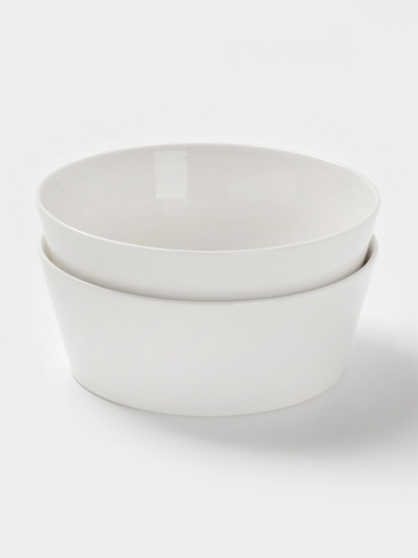 Набор салатников 2 шт 18х7 см Magistro Набор салатников 2 шт 18х7 см Magistro "White Snow" 1000 мл