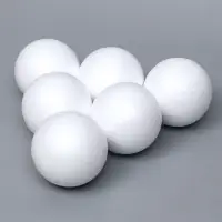 Шар из пенопласта для поделок и творчества, набор 6 шт., 10 см