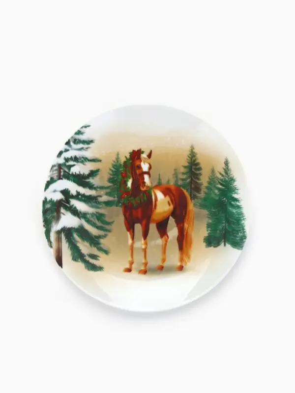 Посуда новогодняя &laquo;Новый Год&raquo;, набор 4 предмета: тарелка