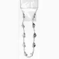 Бусы &laquo;Жемчуг Борокко&raquo;, белые в серебре 40 см