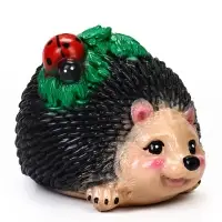 Садовая фигура из гипса &laquo;Ёж с божьей коровкой&raquo;, 24&times;17&times;17 см