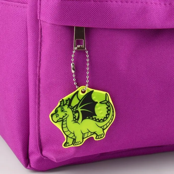 Светоотражающий элемент «Дракон», двусторонний, 5.3×5.8 см, МИКС