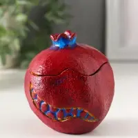 Шкатулка "Гранат" 9х8,5х8 см, синий Шкатулка "Гранат" 9х8,5х8 см, синий