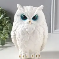 Копилка для денег &laquo;Филин Филя&raquo;, 13&times;13&times;20 см, белый