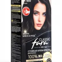 Краска для волос Fara Classic, тон 501, черный, 160 г